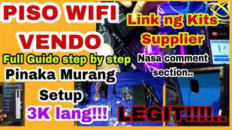 Pinaka Murang Piso Wifi eto na!!!.. Full Tuitorial para sa.